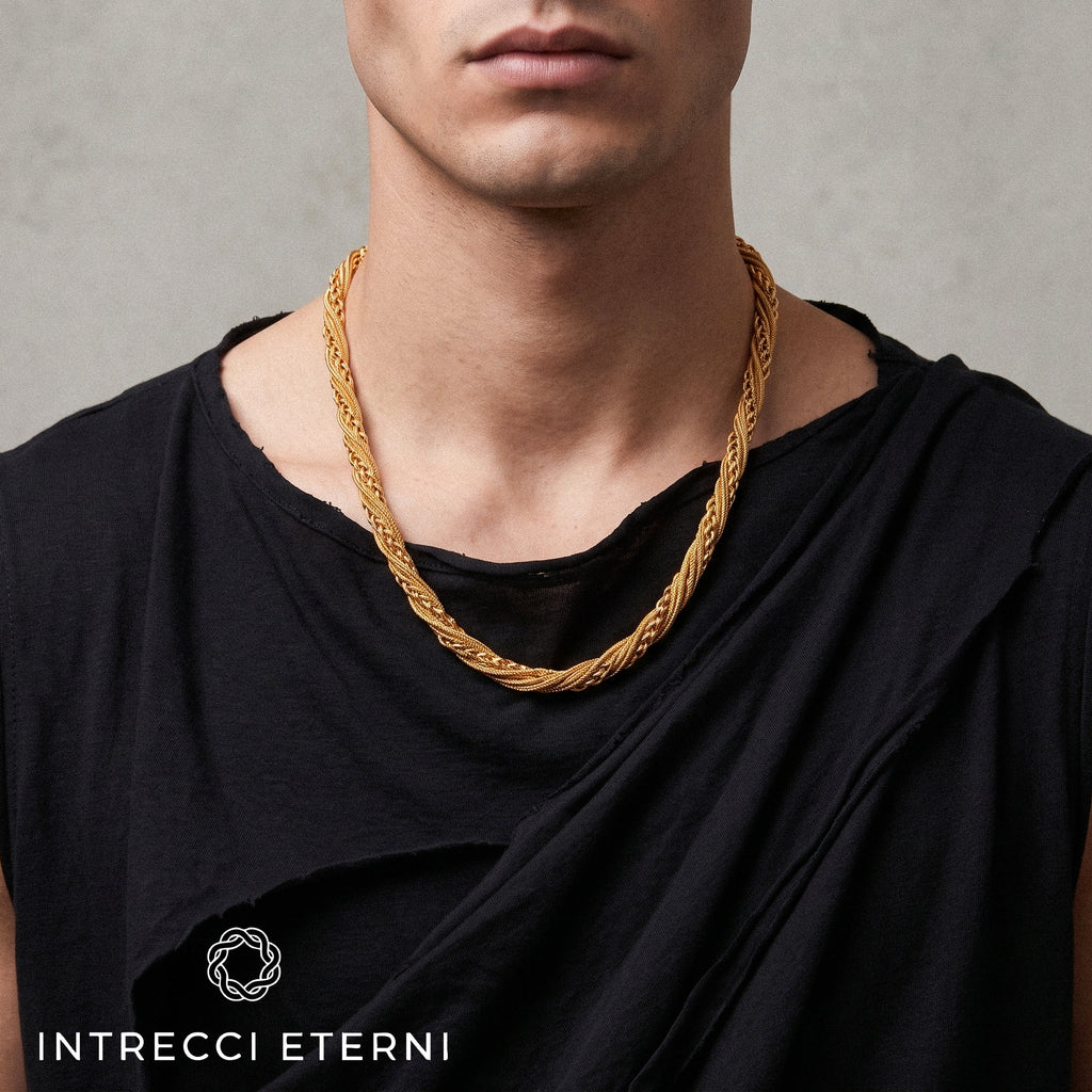 COLLANA INTRECCIO URANO GOLD