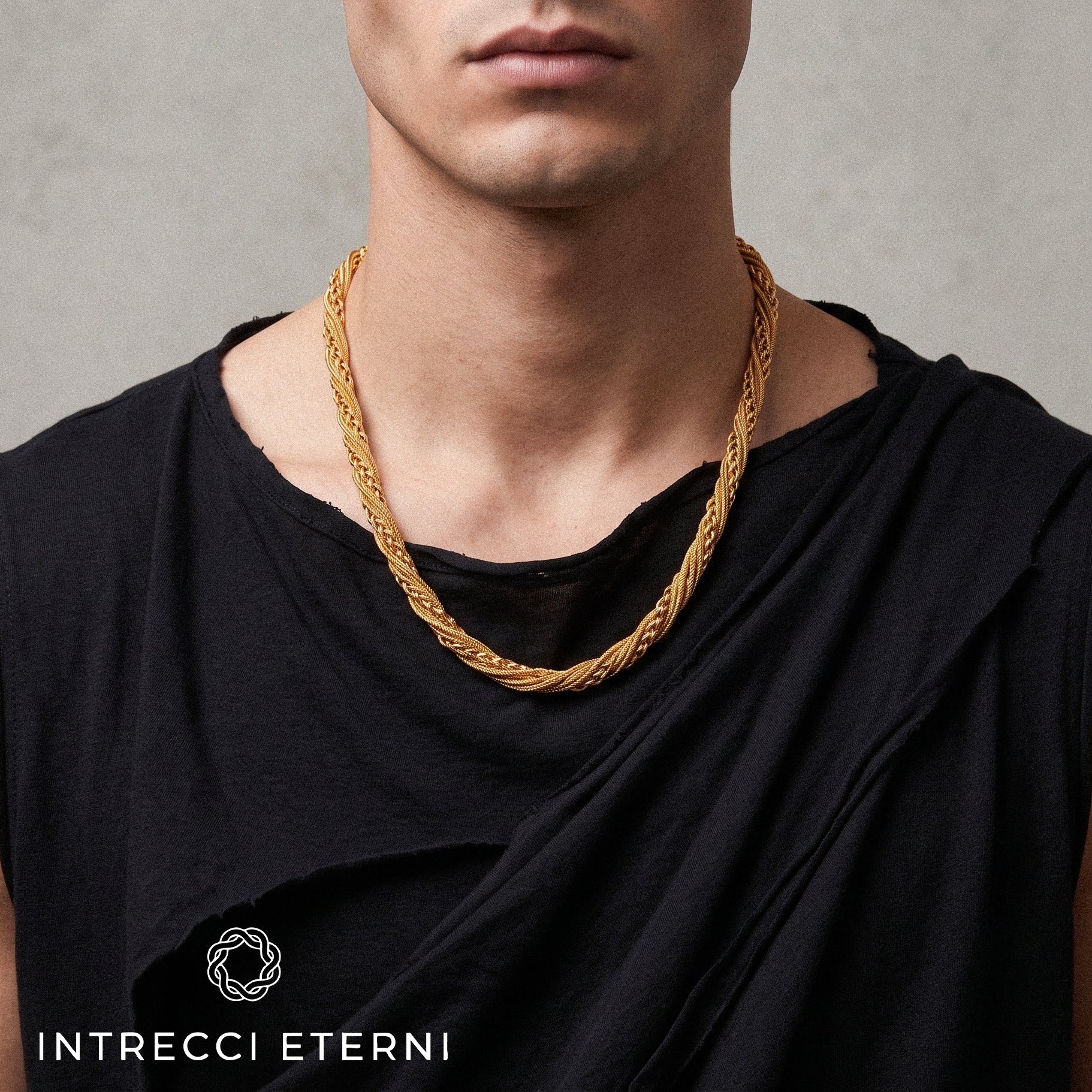 COLLANA INTRECCIO URANO GOLD