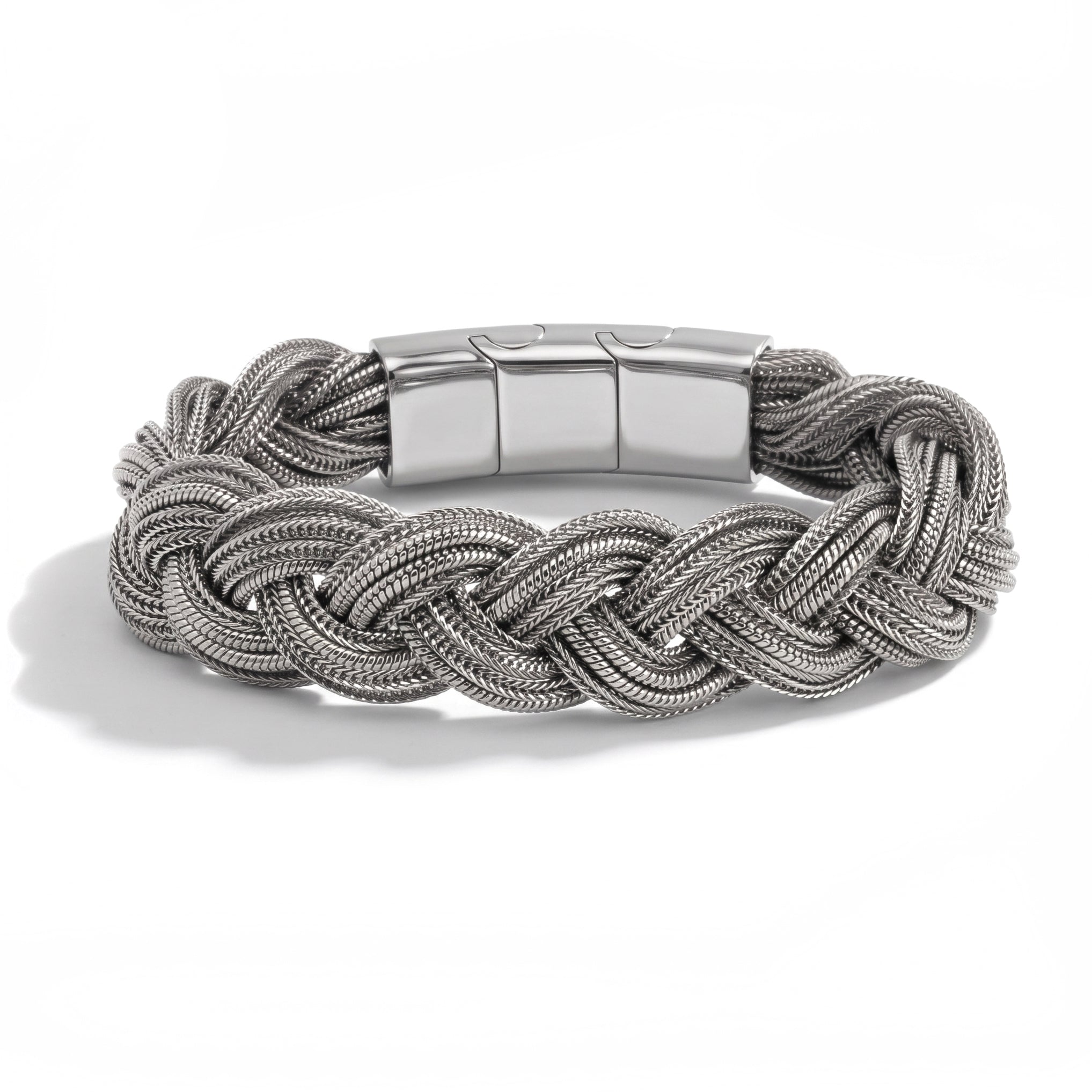 BRACCIALE INTRECCIO GIOVE SILVER