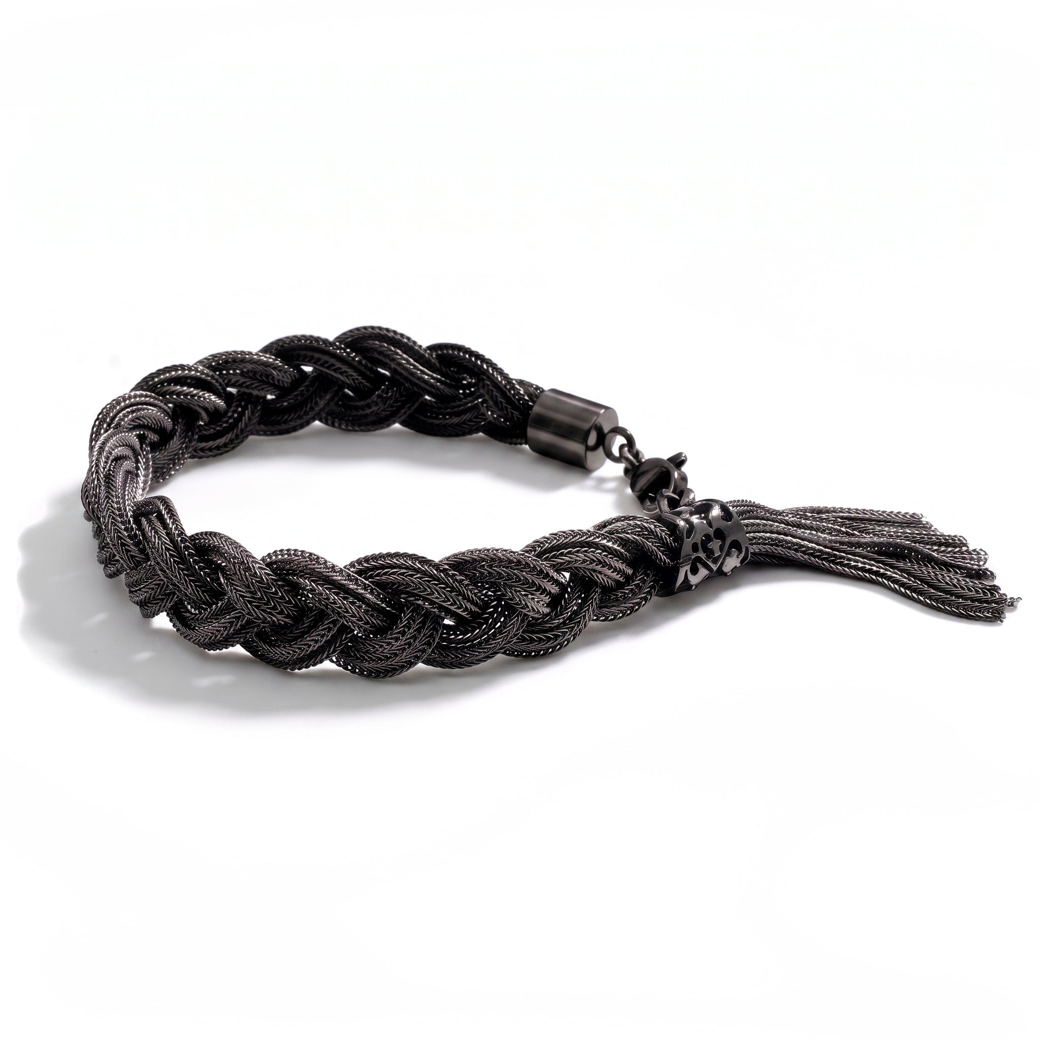 BRACCIALE INTRECCIO TITANO BLACK